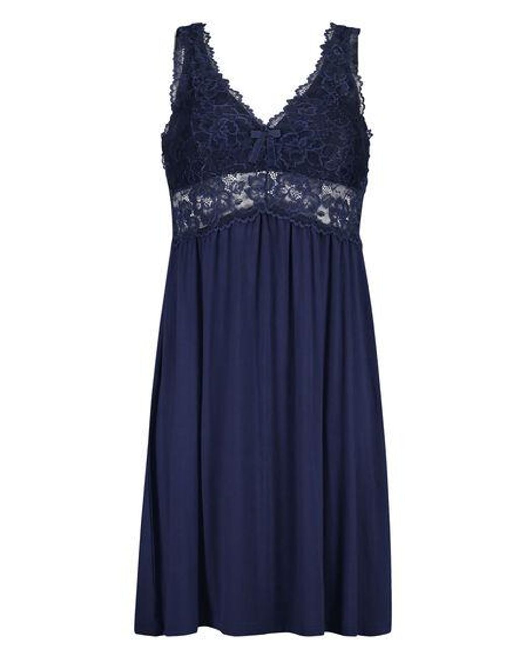 Hunkemöller Blue Nora Lace Slip Dress