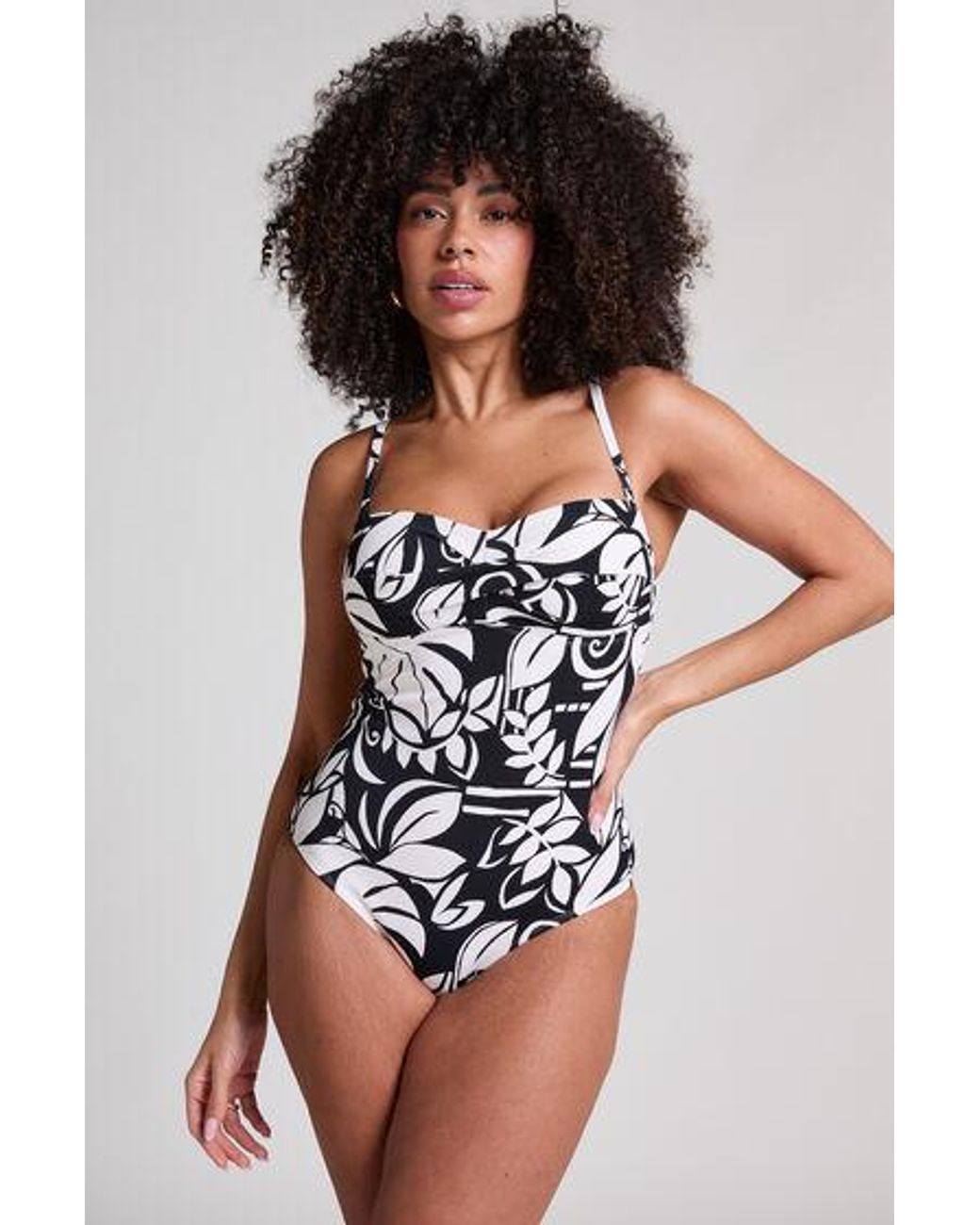 Hunkemöller Black Mauritius Bandeau Bathingsuit