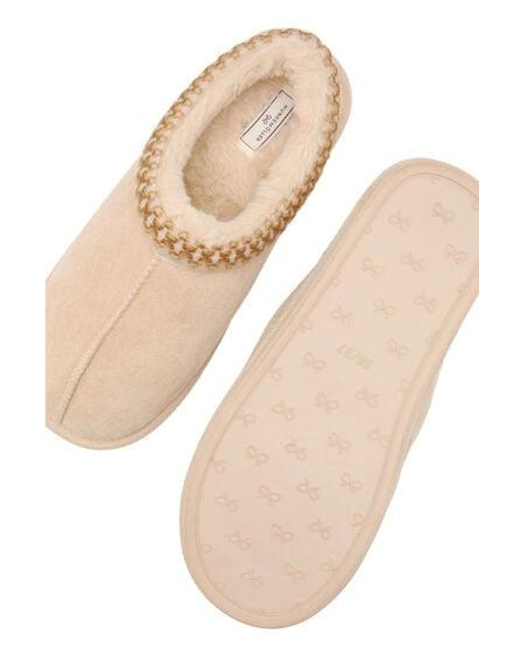 Hunkemöller Red Slipper Boot Faux Suede Stitching