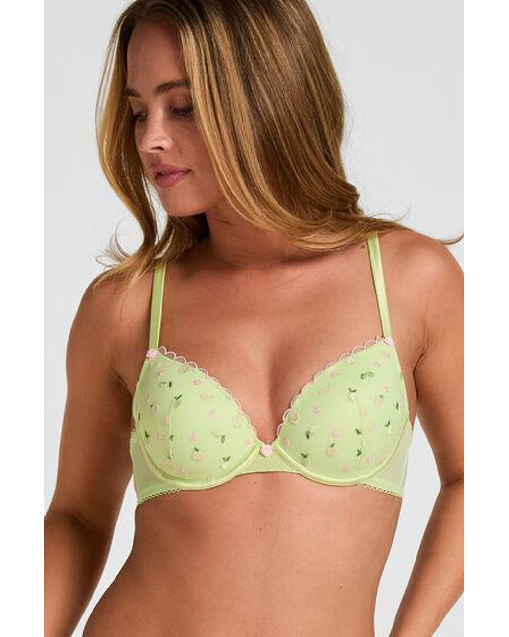 Hunkemöller Green Padded Underwired Bra Harriet