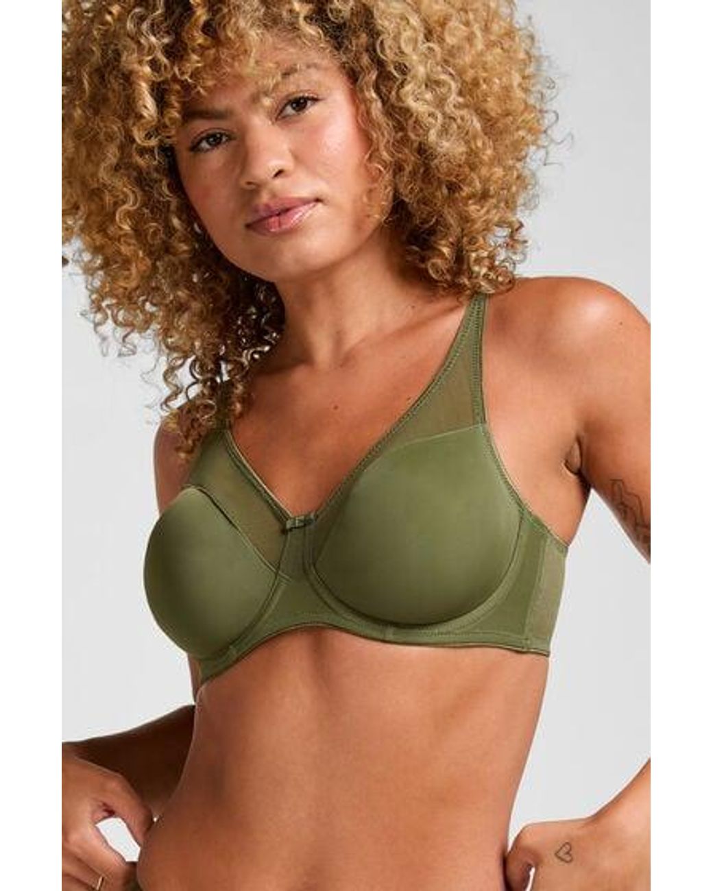 Hunkemöller Green Nina Non-Padded Underwired Minimizer Bra