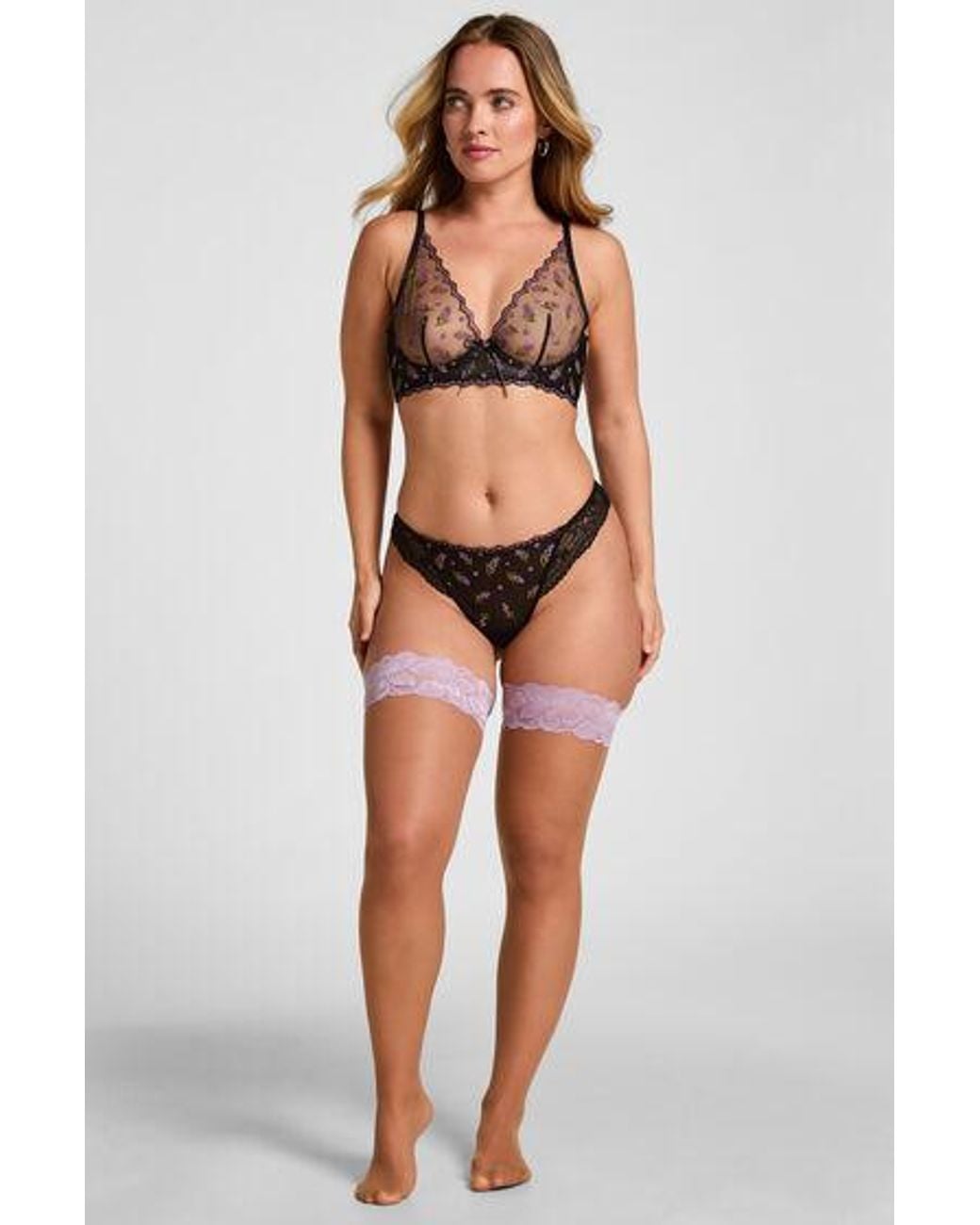 Hunkemöller Purple Stay-Up Naomi