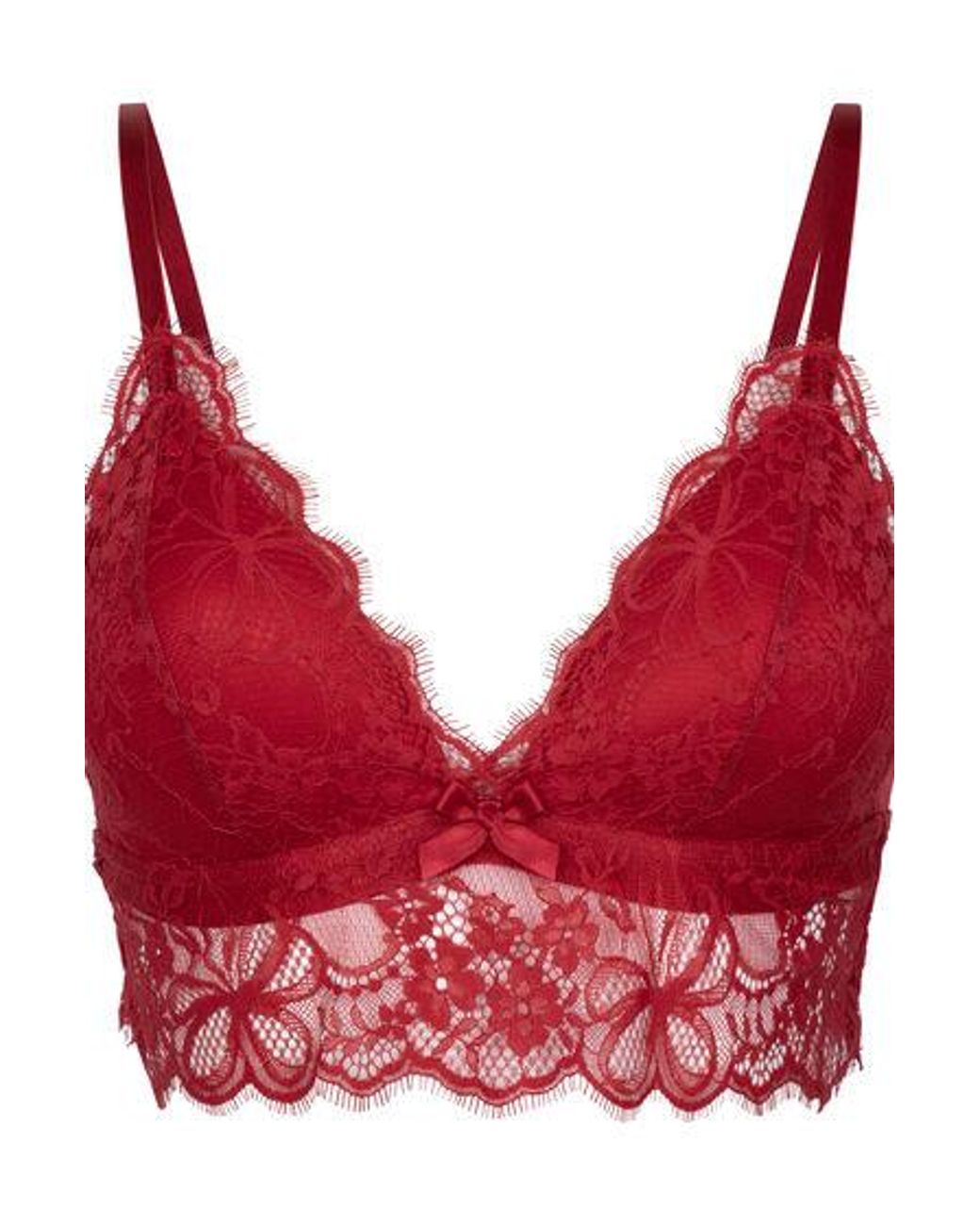 Hunkemöller Red Marianna Triangle Bralette