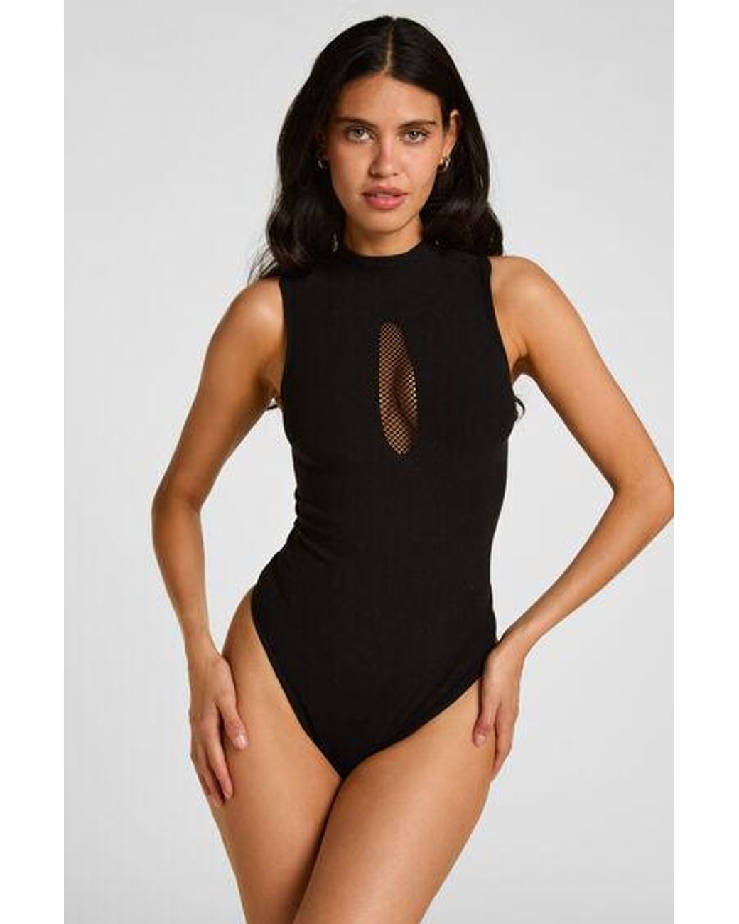 Hunkemöller Black Fishnet Body
