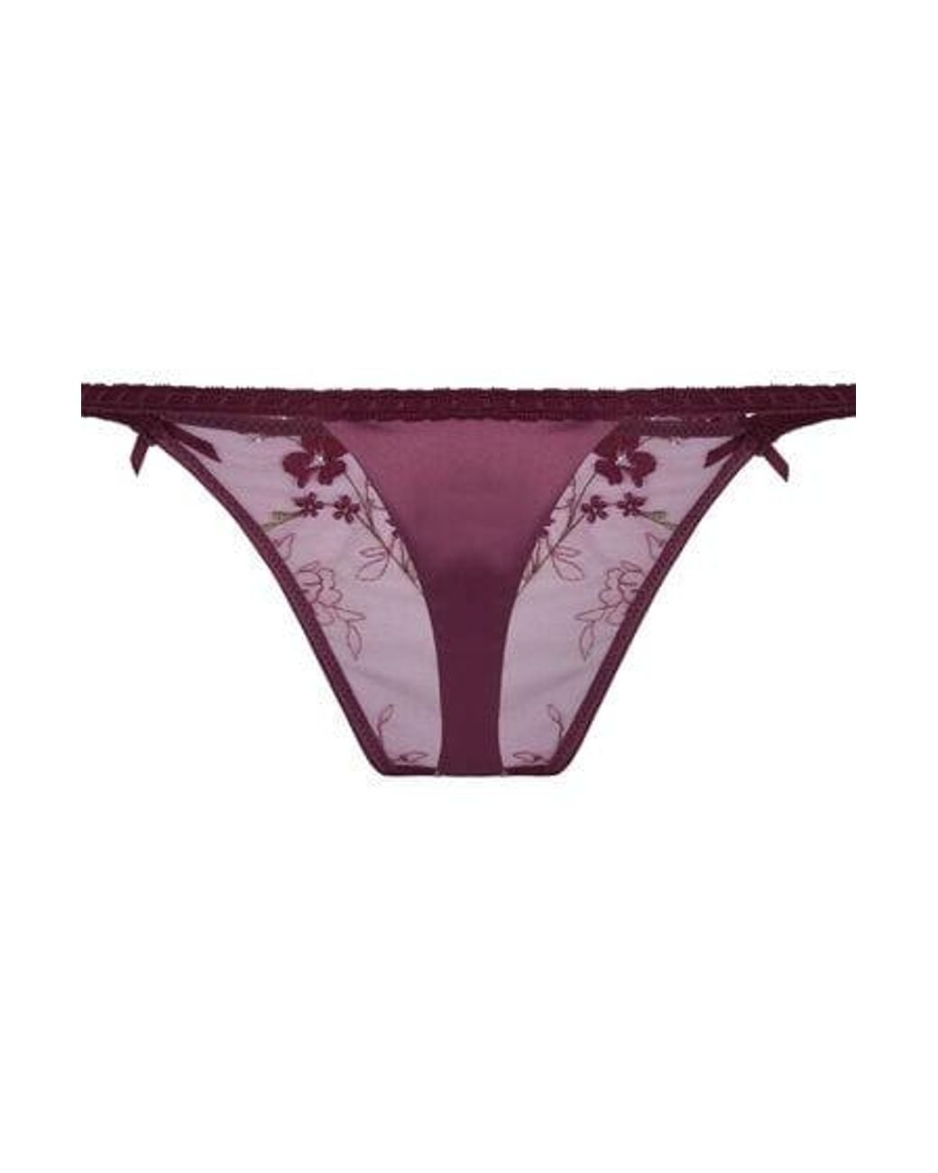 Hunkemöller Purple Peonie Highleg Thong