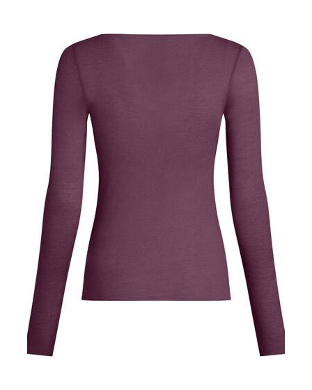 Hunkemöller Purple Super Soft Boatneck Shirt With Cashmere