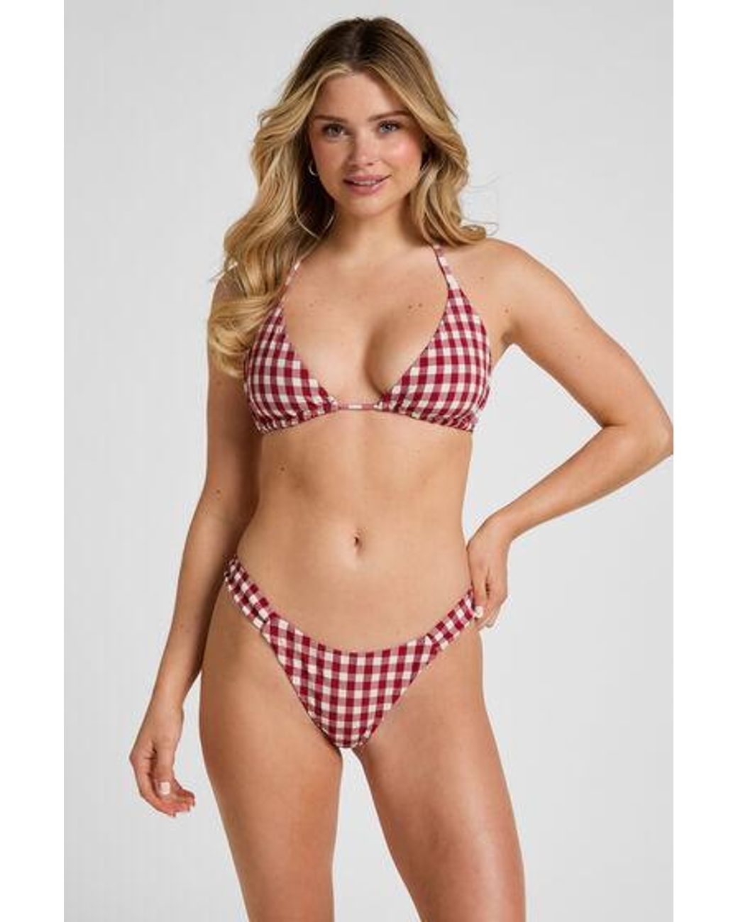 Hunkemöller Red Highleg Bikini Bottom Amalfi