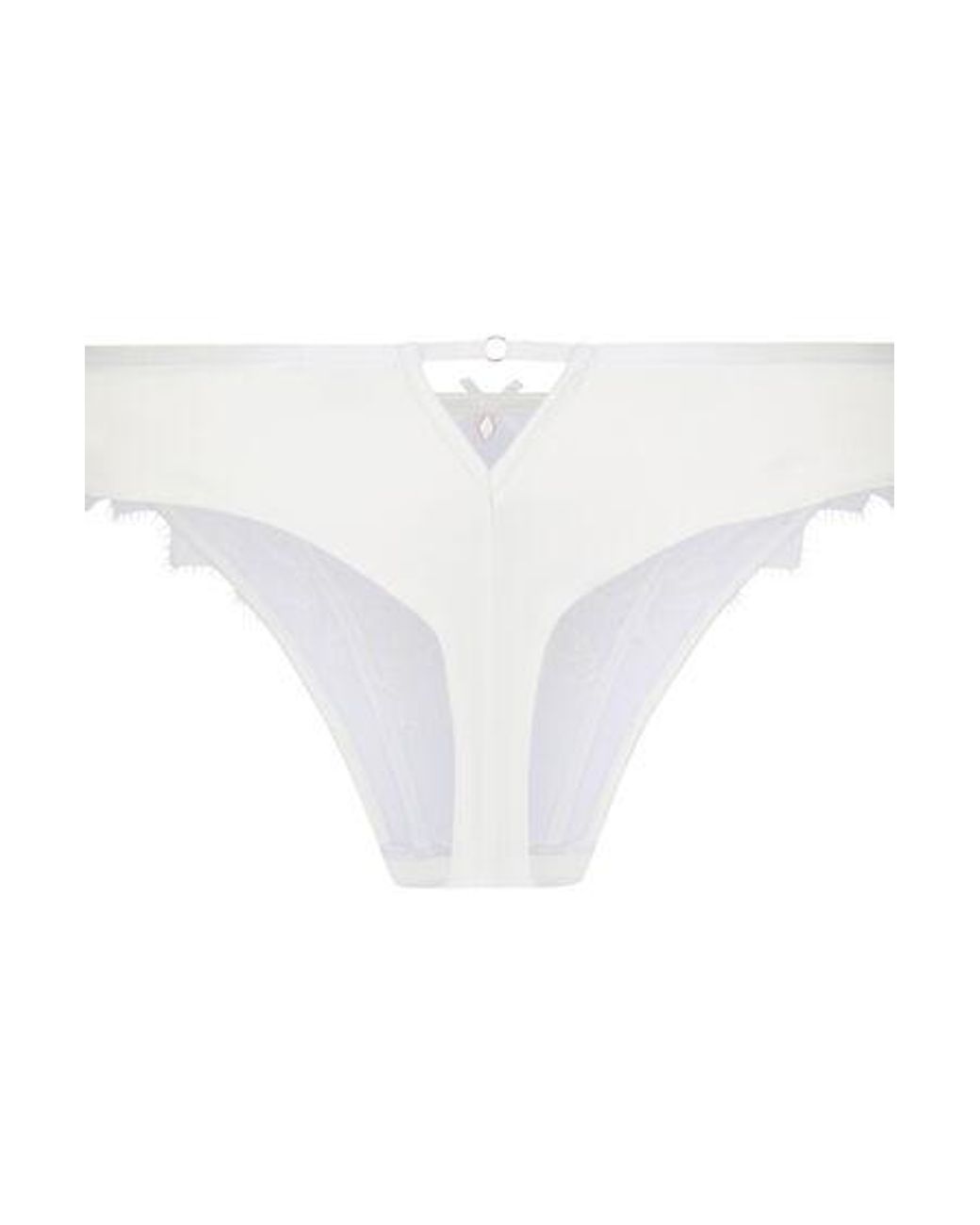Hunkemöller White Highleg Thong Millie