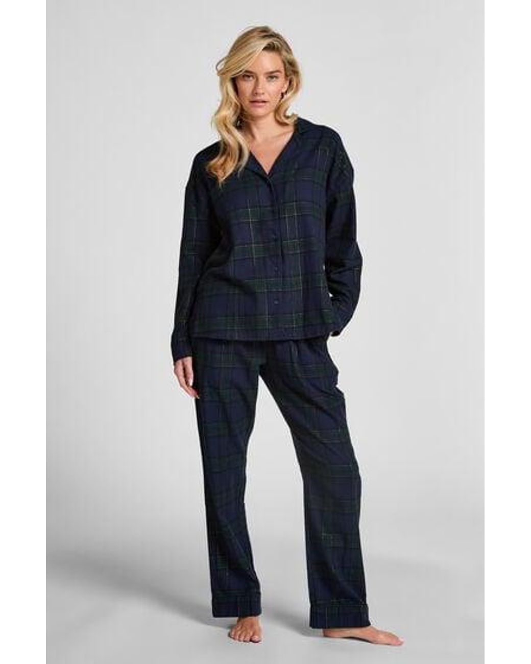 Hunkemöller Blue Flannel Pyjama Pants