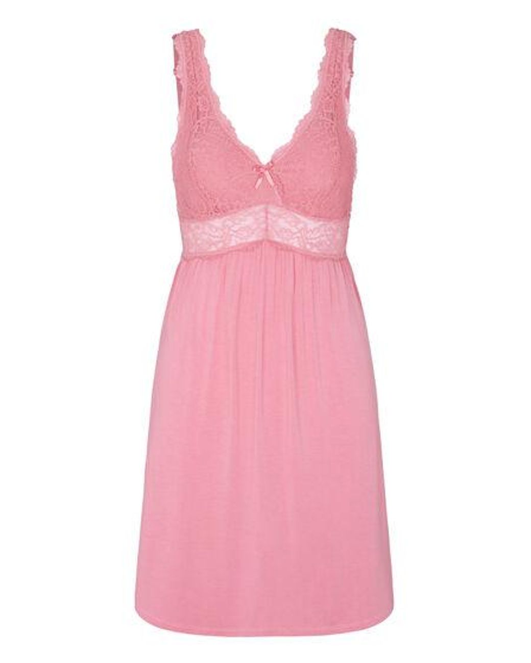 Hunkemöller Pink Nora Lace Slip Dress