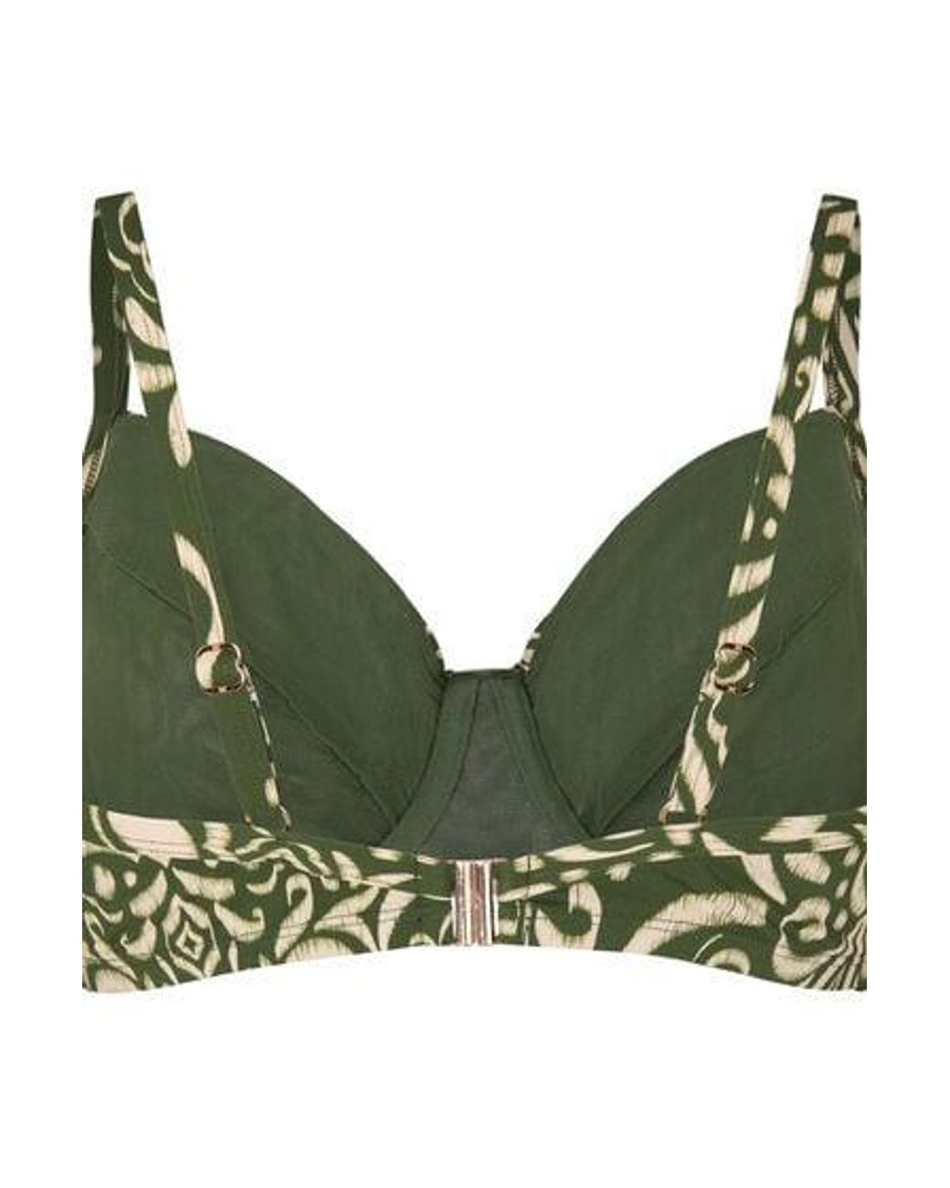 Hunkemöller Green Non-Padded Underwired Bikini Top Cancun