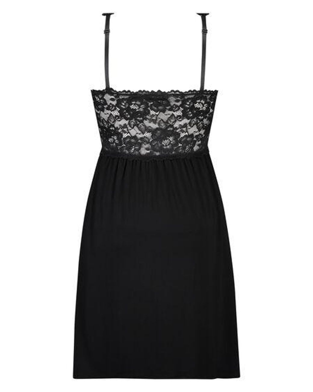 Hunkemöller Black Nora Lace Slip Dress