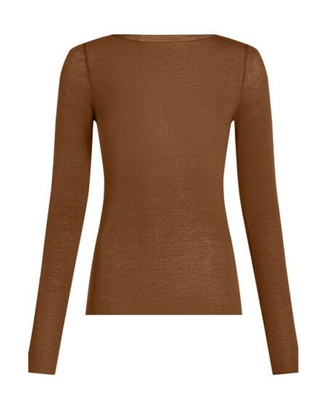 Hunkemöller Brown Super Soft Boatneck Shirt With Cashmere