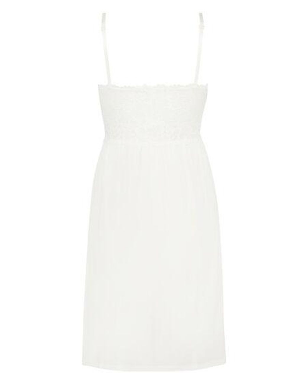 Hunkemöller White Nora Lace Slip Dress