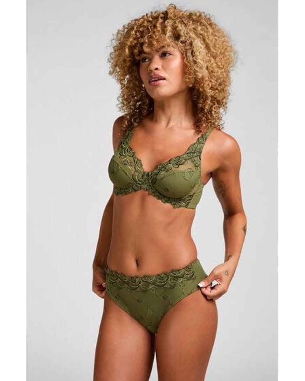 Hunkemöller Green Diva High Knickers