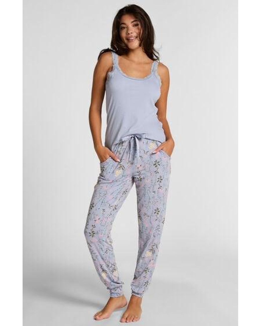 Hunkemöller Blue Jersey Pyjama Pants