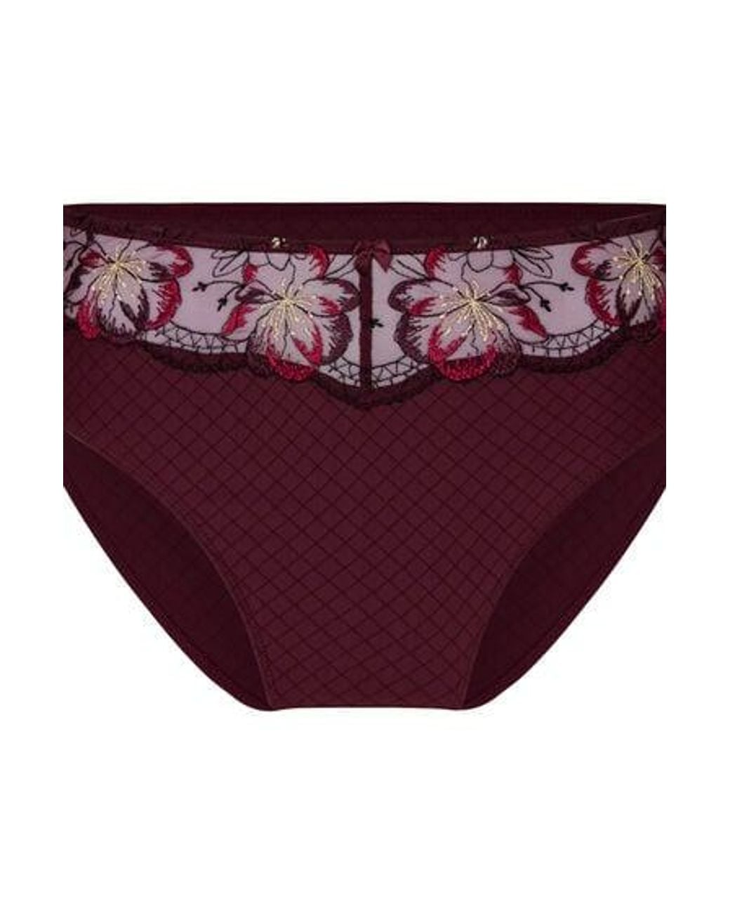 Hunkemöller Purple High Waisted Slip Helena