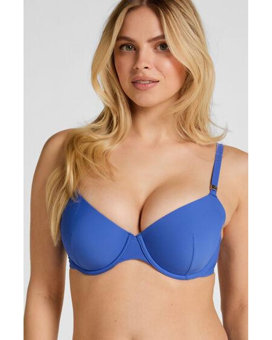 Hunkemöller Blue Luxe Padded Underwired Bikini Top