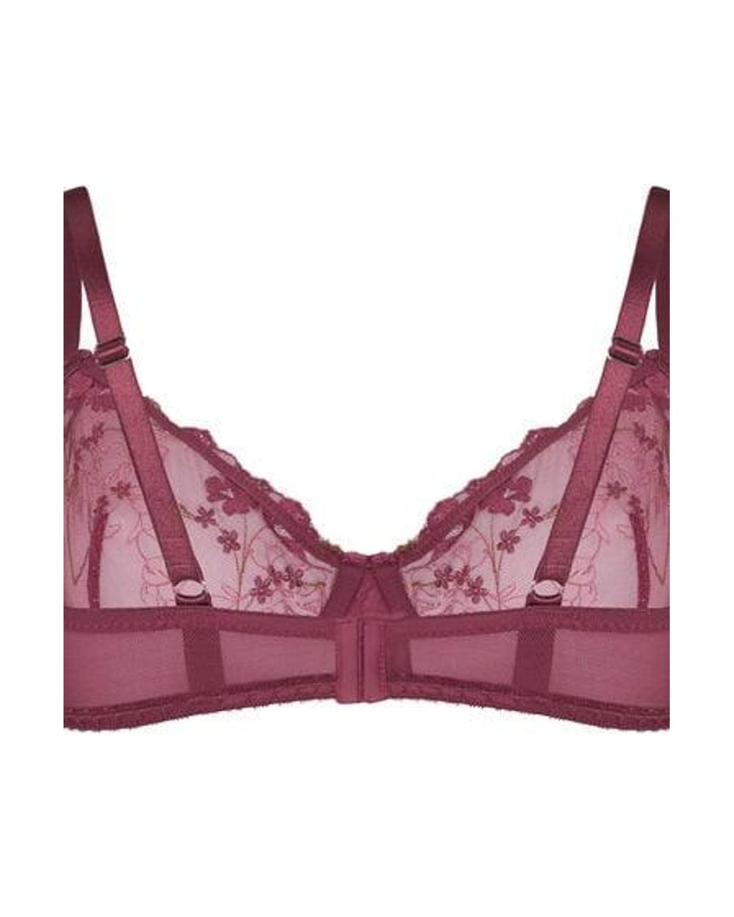 Hunkemöller Black Peonie Non-Padded Underwired Bra