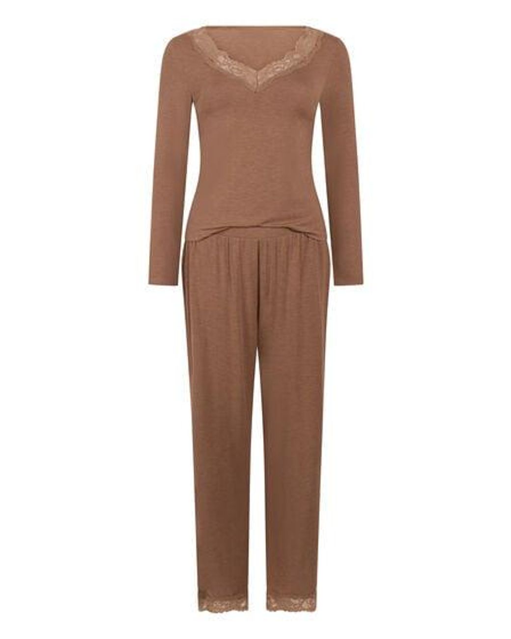 Hunkemöller Brown Pyjama Set Nana