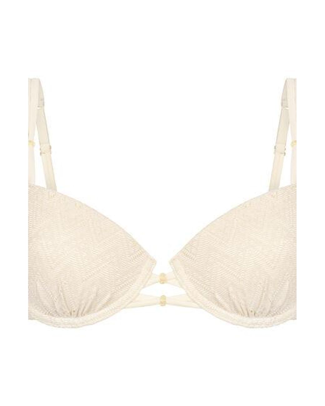 Hunkemöller Brown Crochet Bikini Top