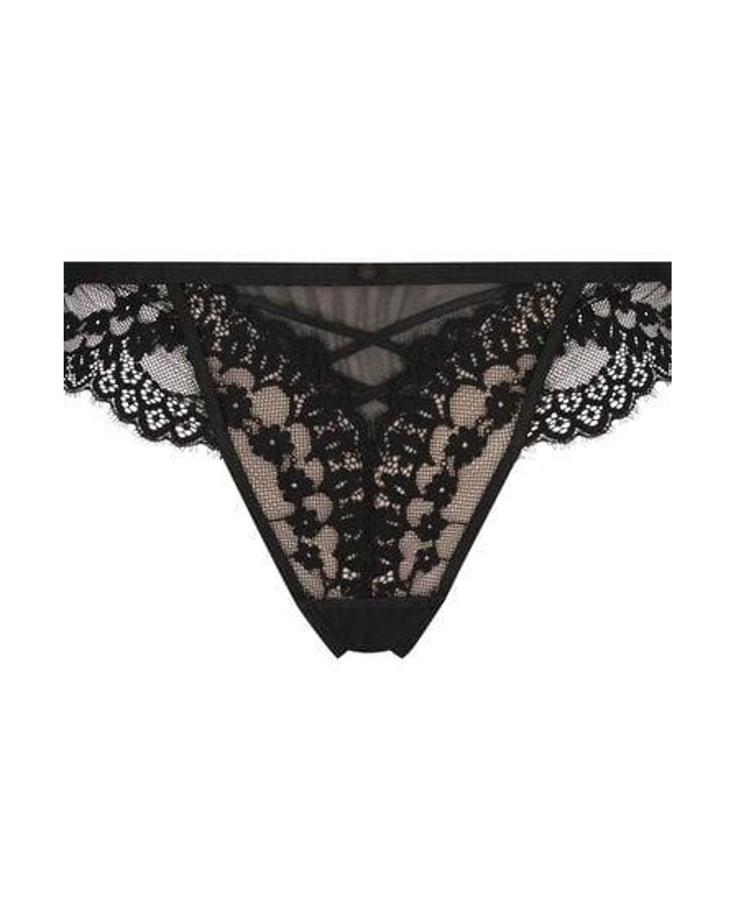 Hunkemöller Black Daisy Thong