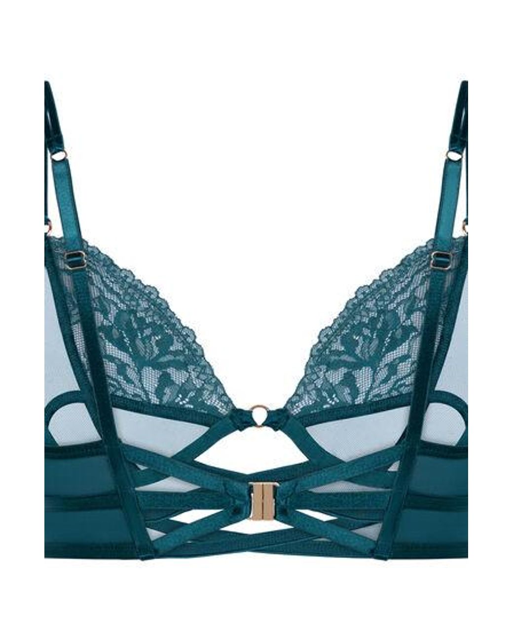 Hunkemöller Blue Amel Non-Padded Underwired Longline Bra