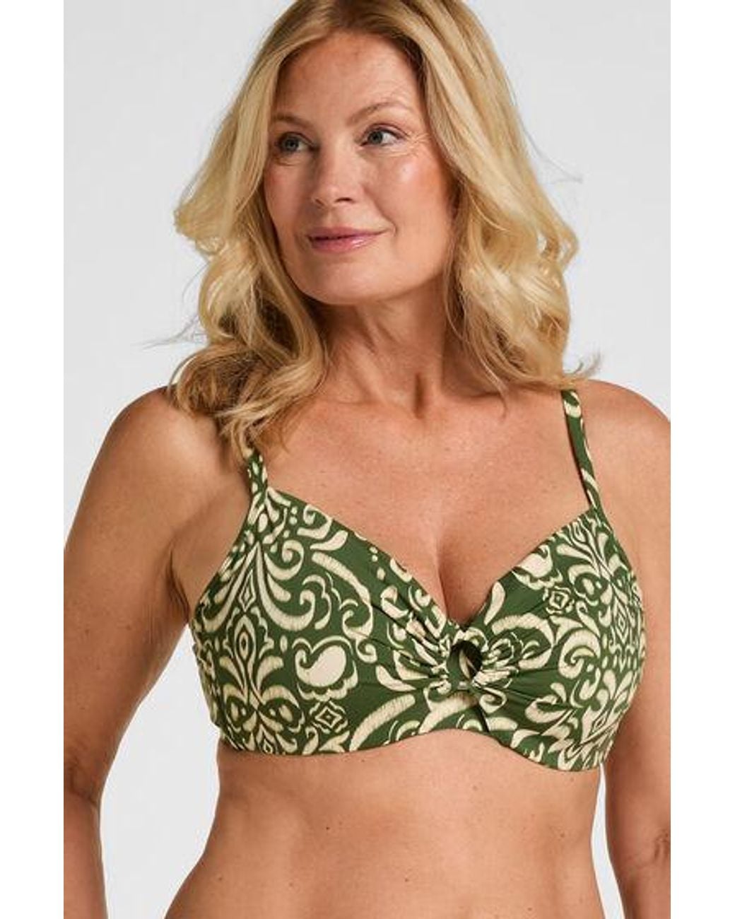 Hunkemöller Green Non-Padded Underwired Bikini Top Cancun