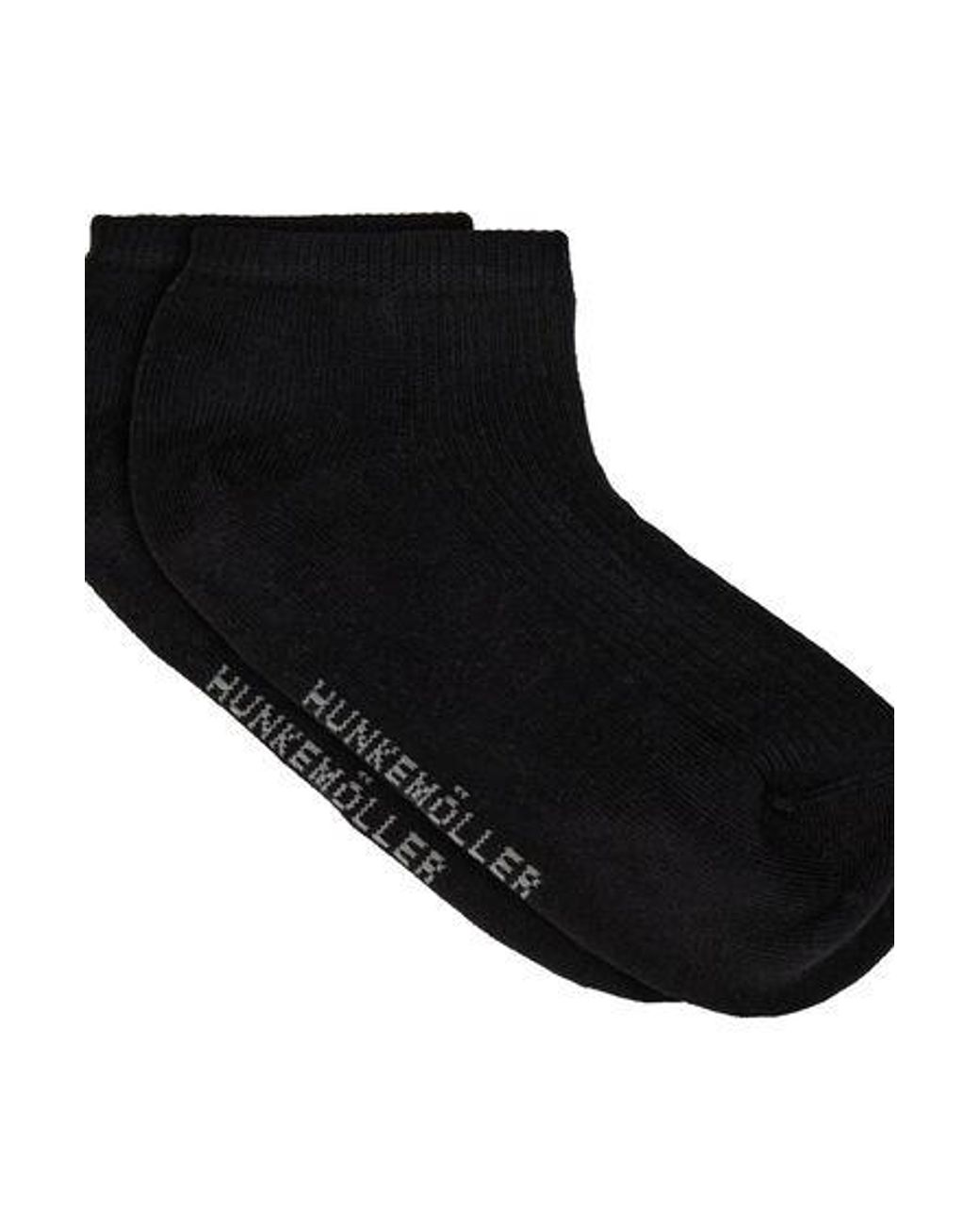 Hunkemöller Black 3-Pack Cotton Trainer Liner Socks