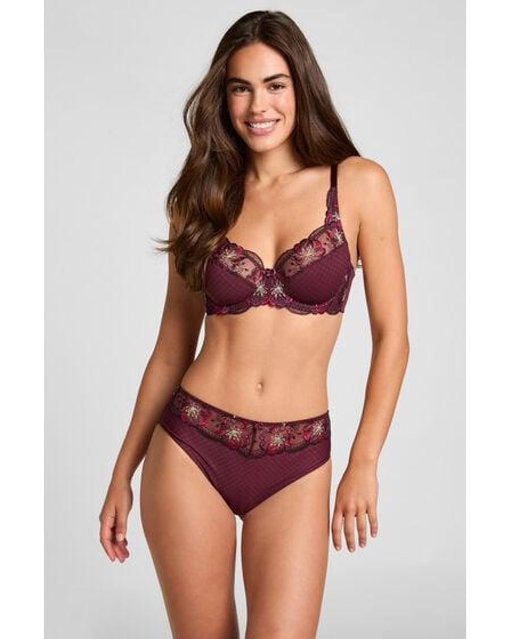Hunkemöller Purple High Waisted Slip Helena