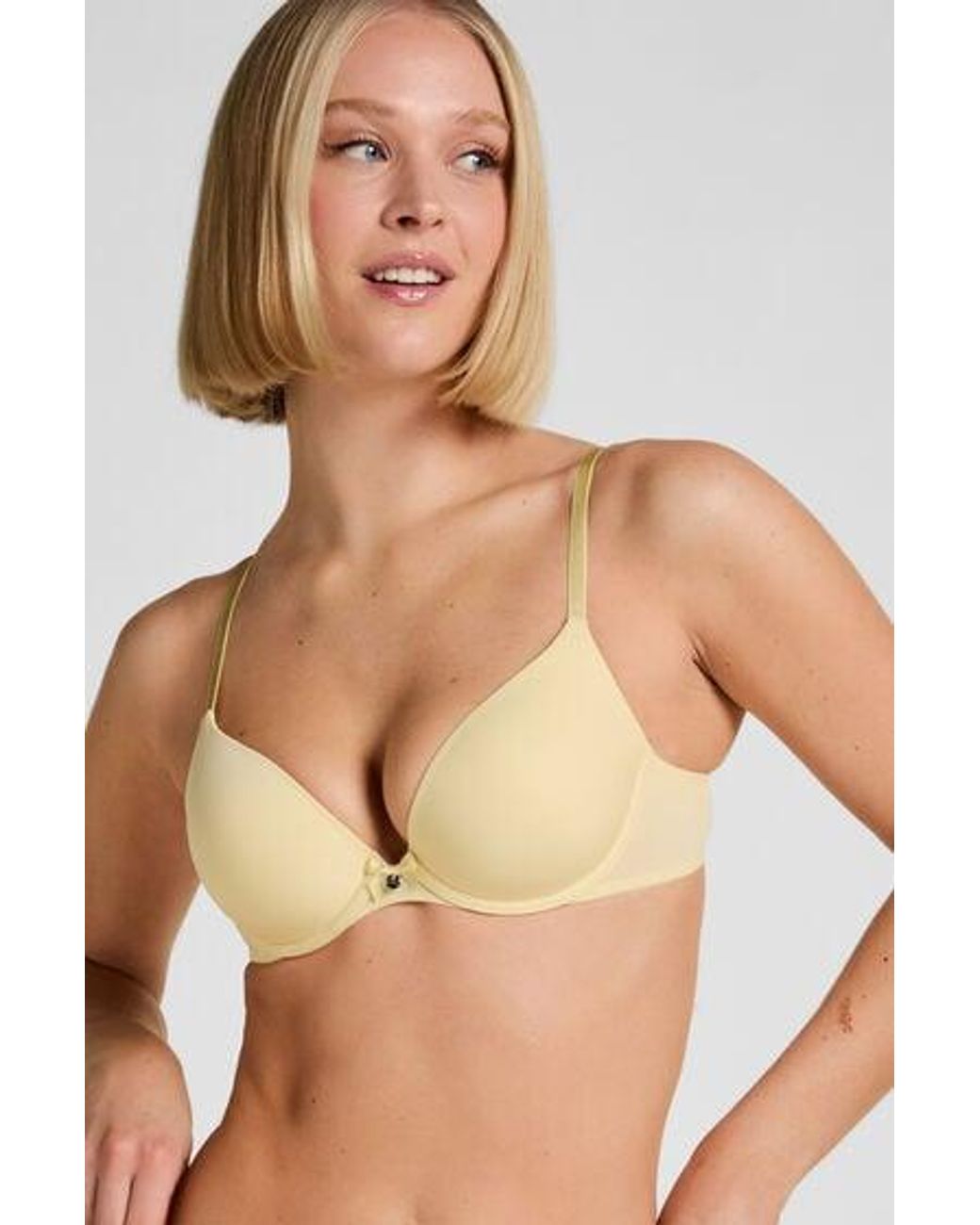 Hunkemöller Brown Plunge Padded Underwired Bra