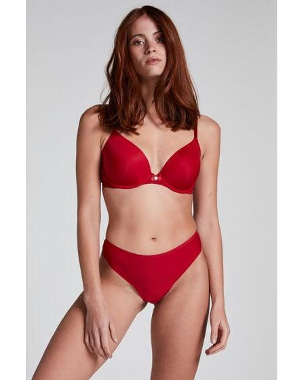 Hunkemöller Red Lace Back Invisible Thong