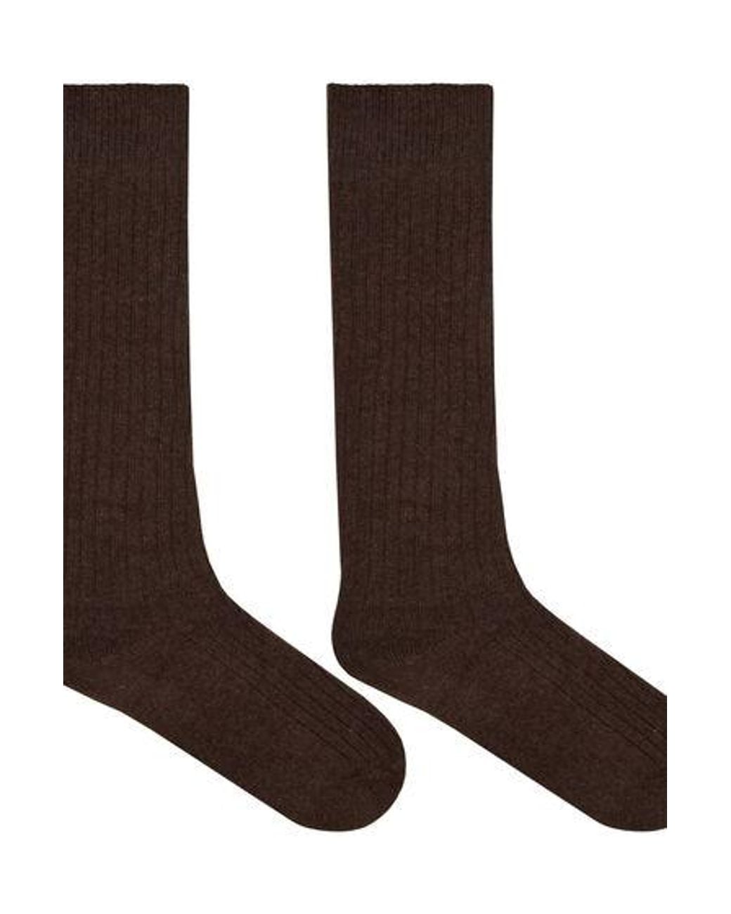 Hunkemöller Brown Cashmere Blended Socks