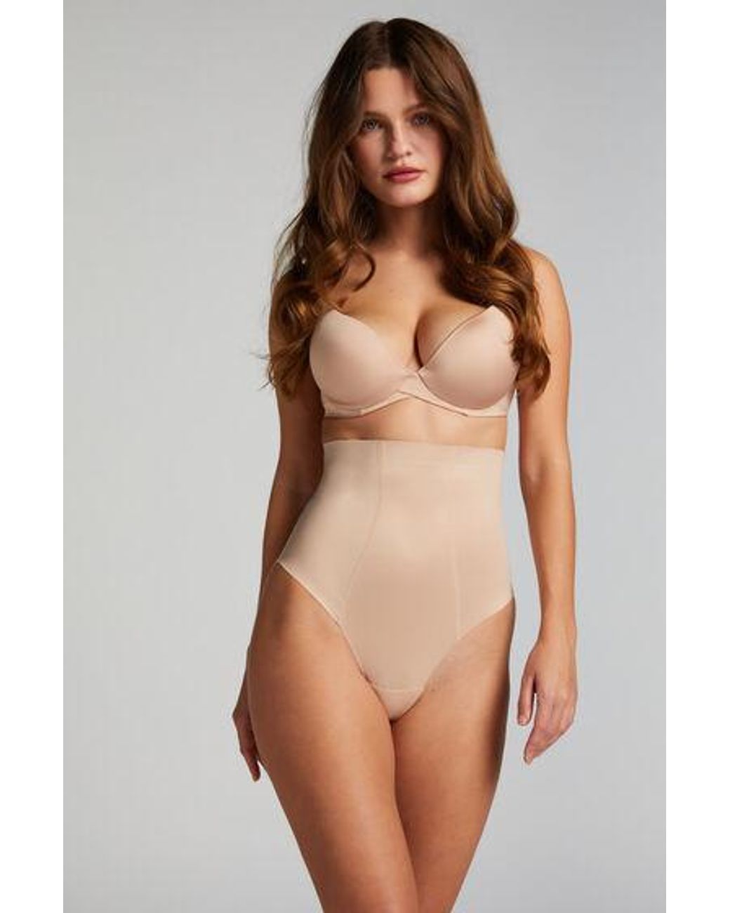 Hunkemöller Brown Sculpting Scuba High Waisted Thong