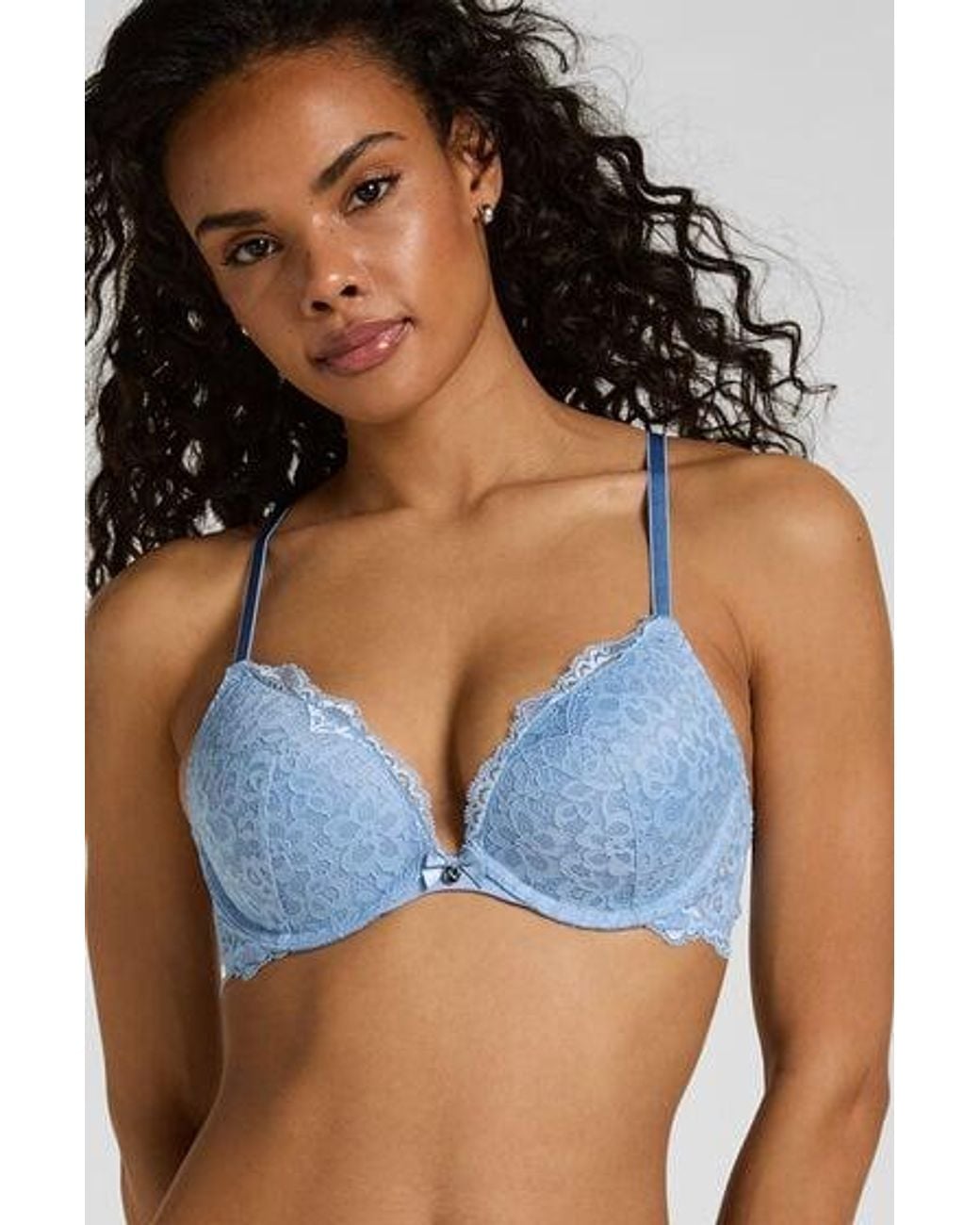 Hunkemöller Blue Marine Padded Underwired Push-Up Bra