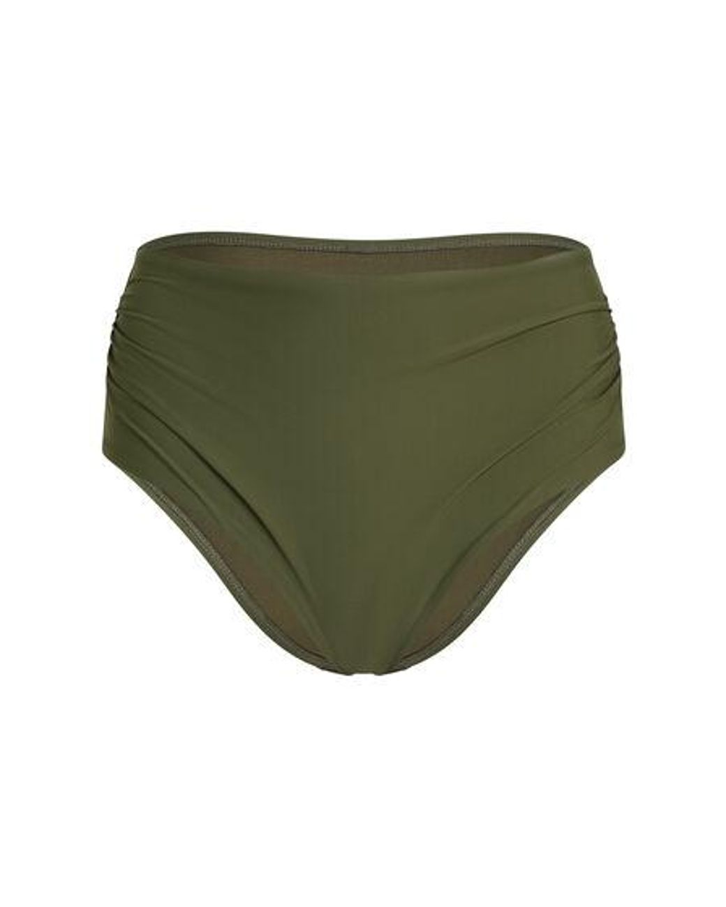 Hunkemöller Green Luna High-Waisted Shaping Cheeky Bikini Bottoms