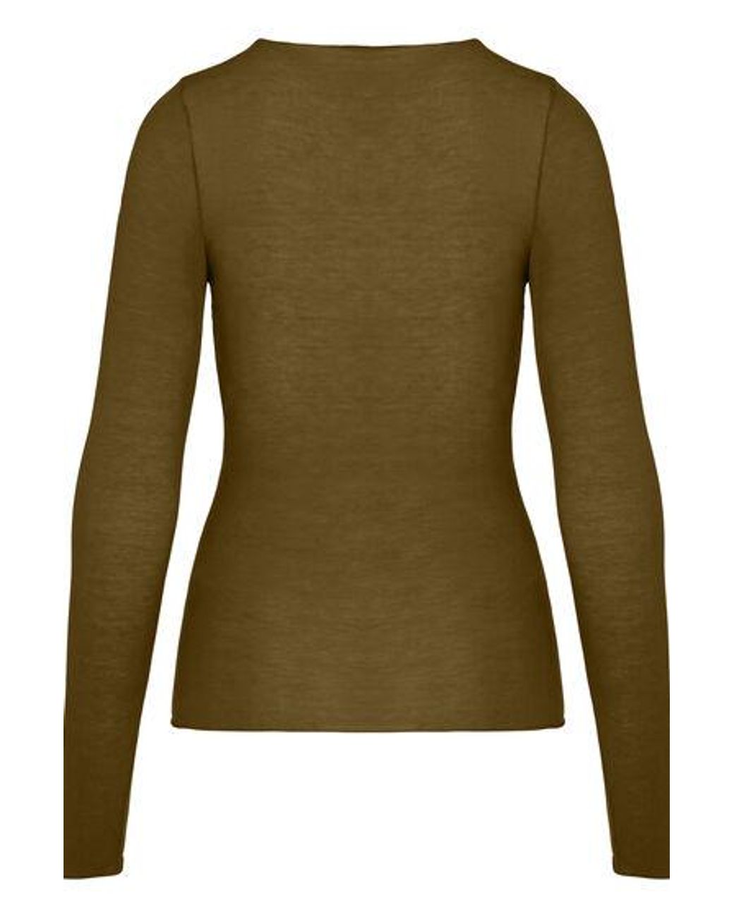 Hunkemöller Green Super Soft Lace V-Neck Shirt With Cashmere