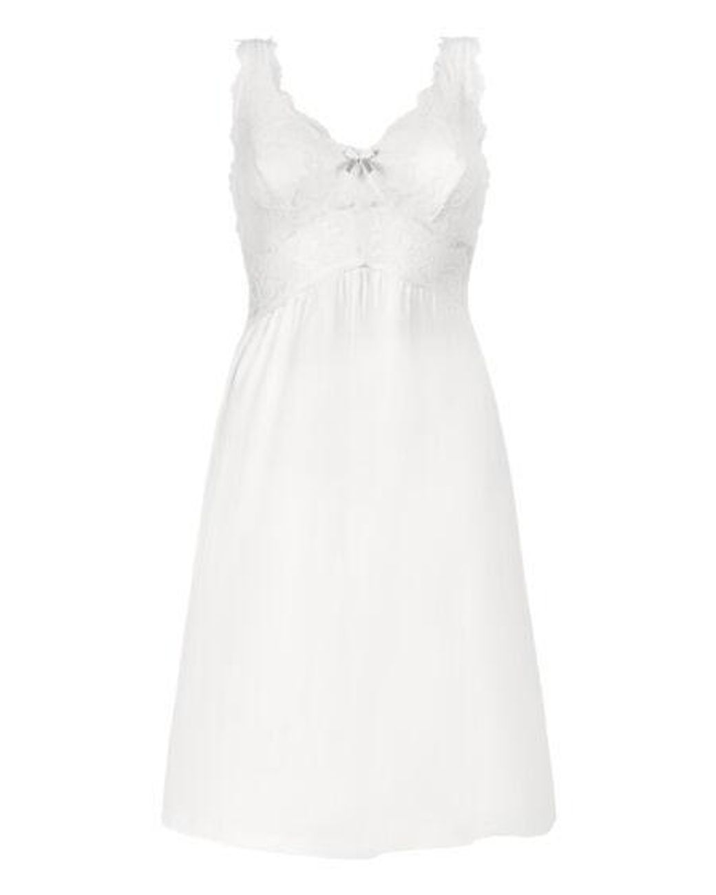 Hunkemöller White Nora Lace Slip Dress