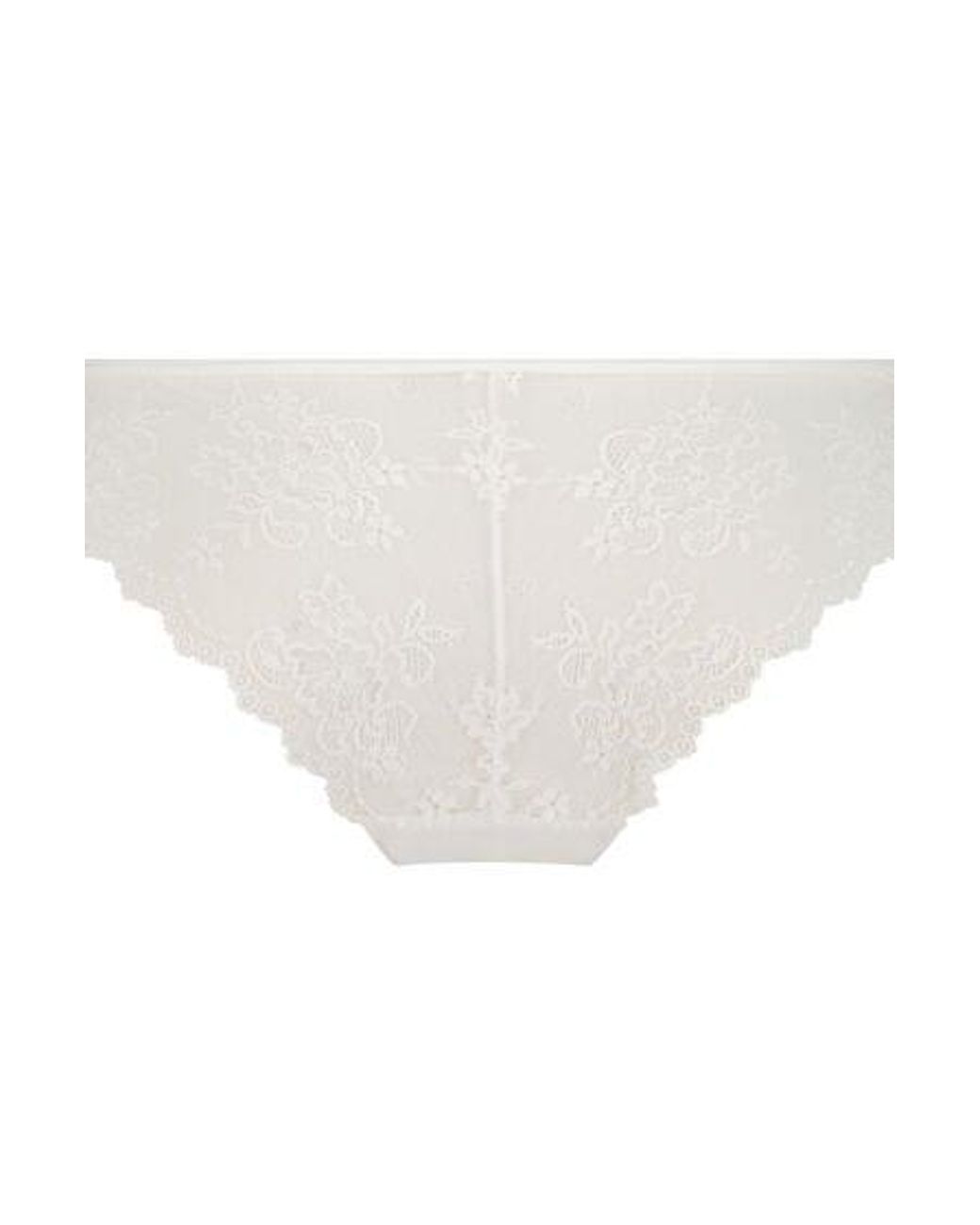 Hunkemöller White Invisible Lace Back Brazilian