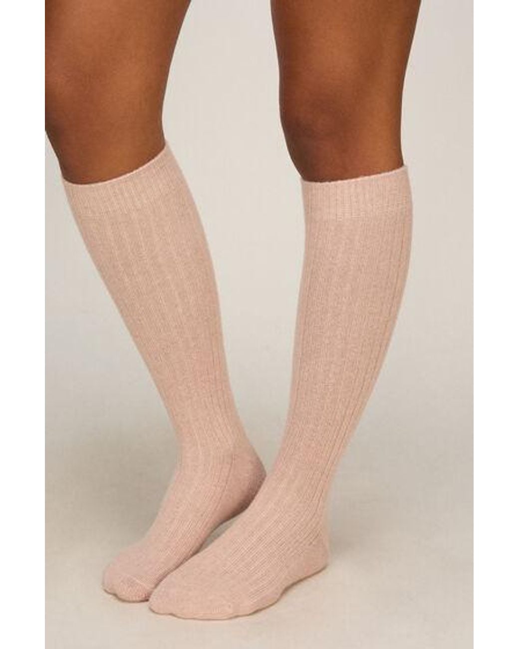 Hunkemöller Natural Cashmere Blended Socks