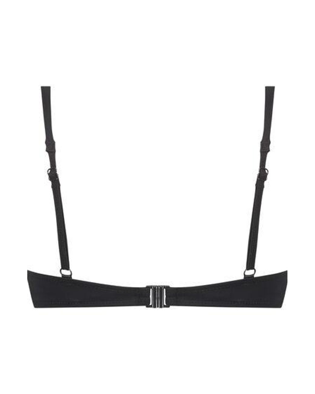 Hunkemöller Black Padded Underwired Bikini Top Luxe Cup E