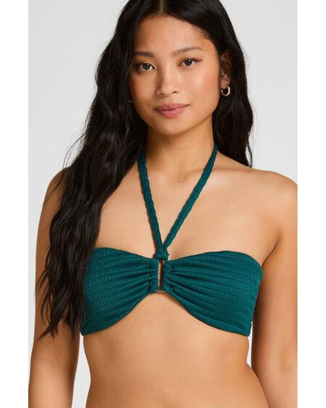 Hunkemöller Green Bandeau Bikini Top St Kitts