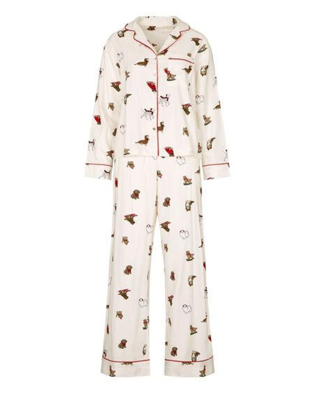 Hunkemöller Natural Flannel Pyjama Set