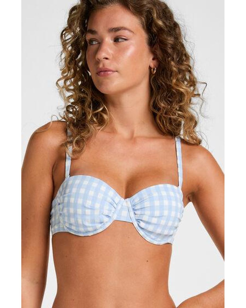 Hunkemöller Blue Padded Underwired Bikini Top Amalfi