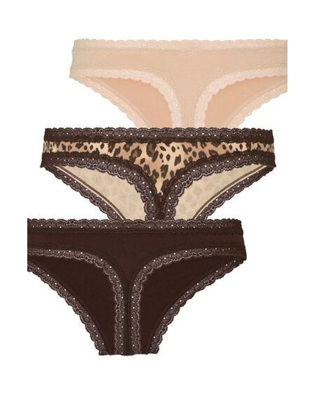 Hunkemöller Natural Multipack Cotton Thong