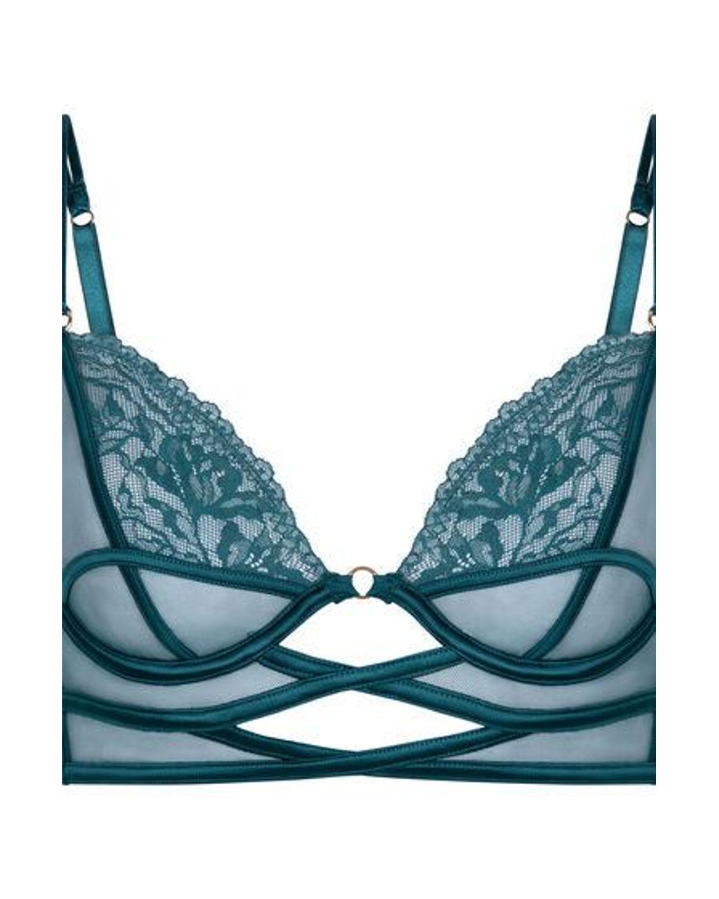 Hunkemöller Blue Amel Non-Padded Underwired Longline Bra