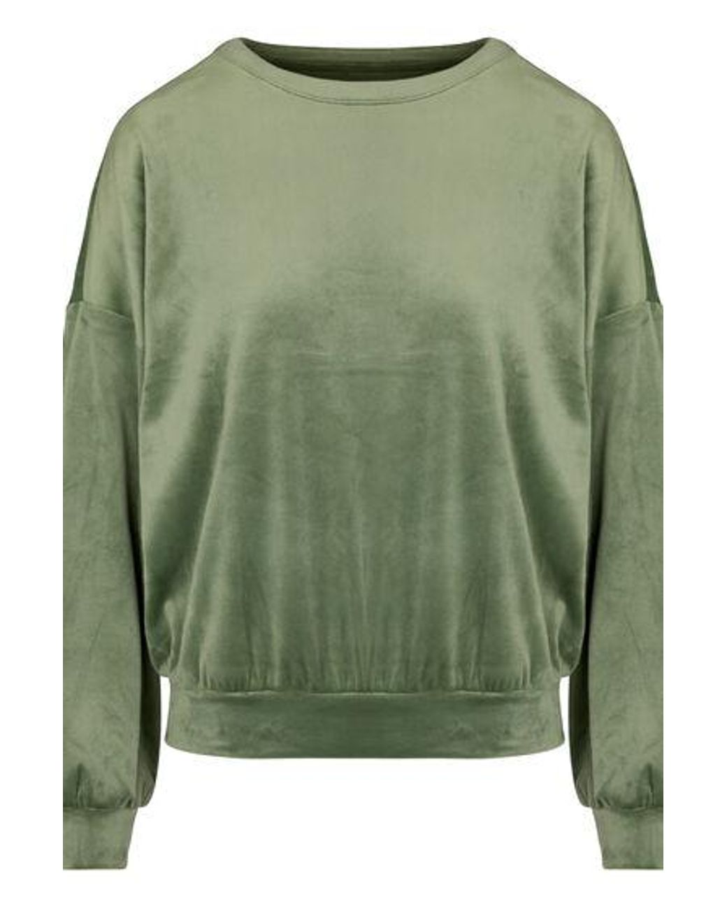 Hunkemöller Green Velours Top