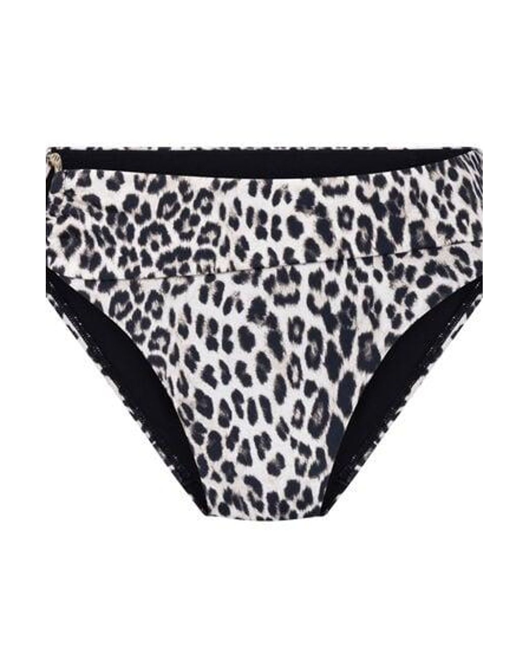 Hunkemöller Black Bikini Bottom Leopard