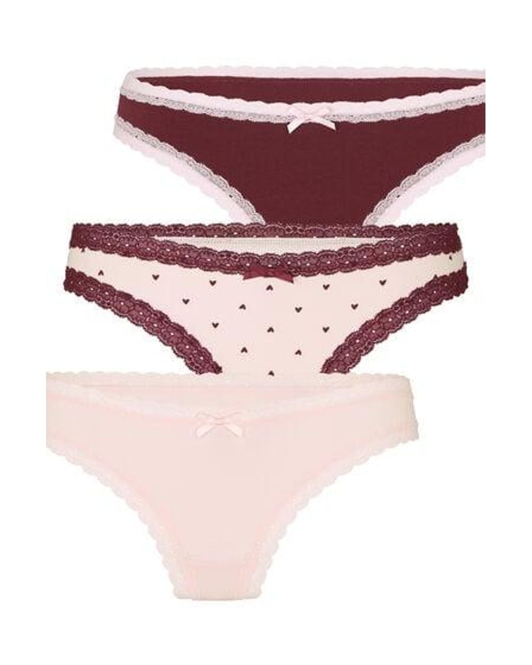 Hunkemöller White Multipack Cotton Thong