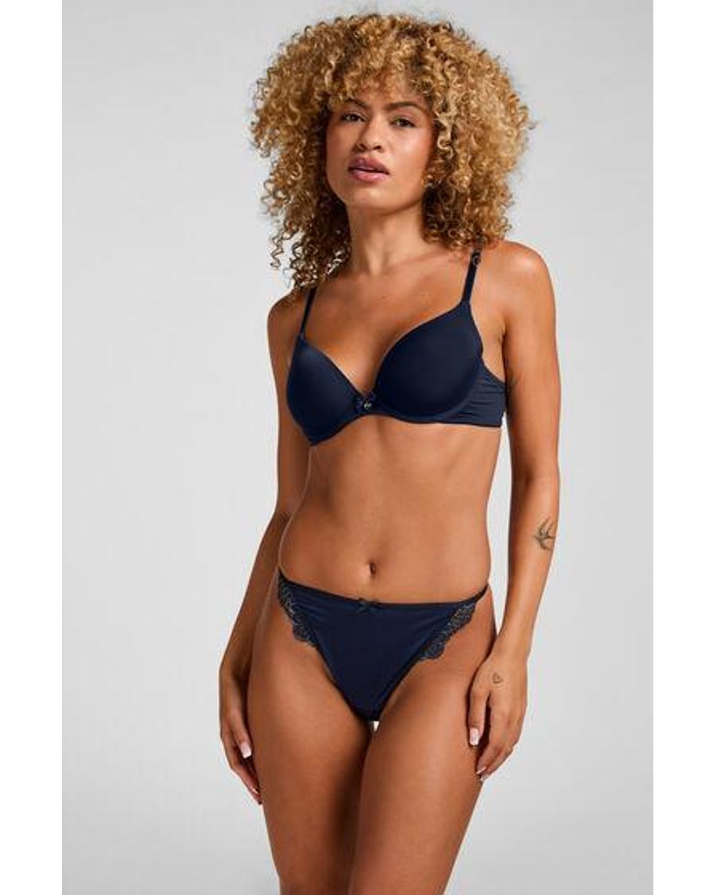 Hunkemöller Blue Highleg Brazilian Pamela